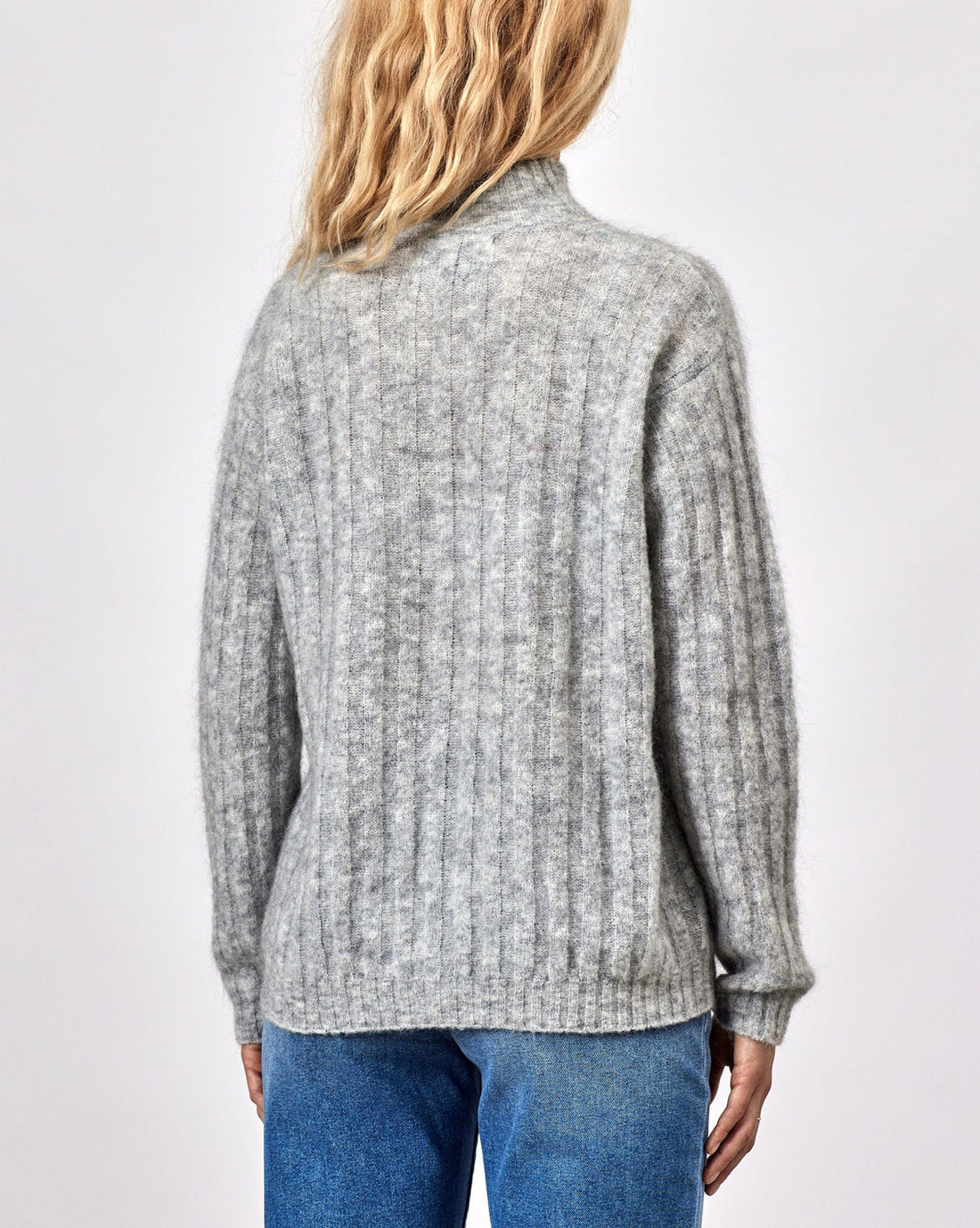 Hannah knit light grey melange