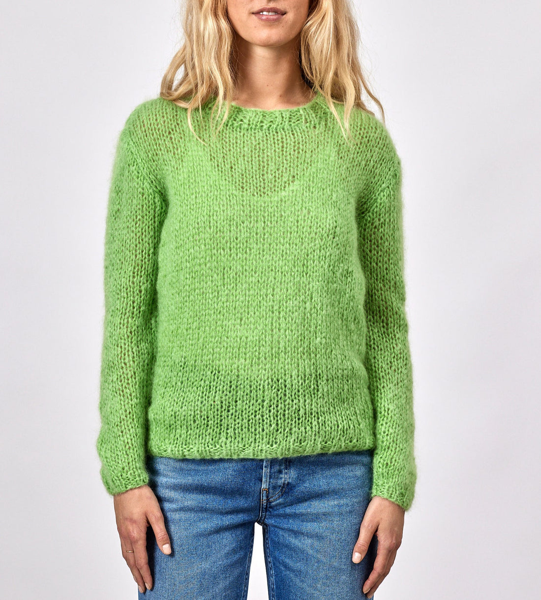 Elin knit lime green