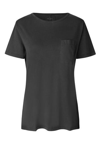 Sille tee washed black